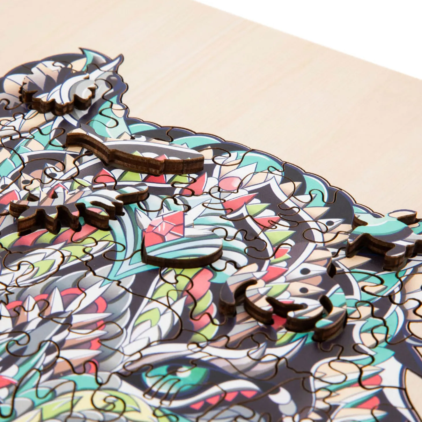 Unieke Houten Puzzel Tijger, 130st.