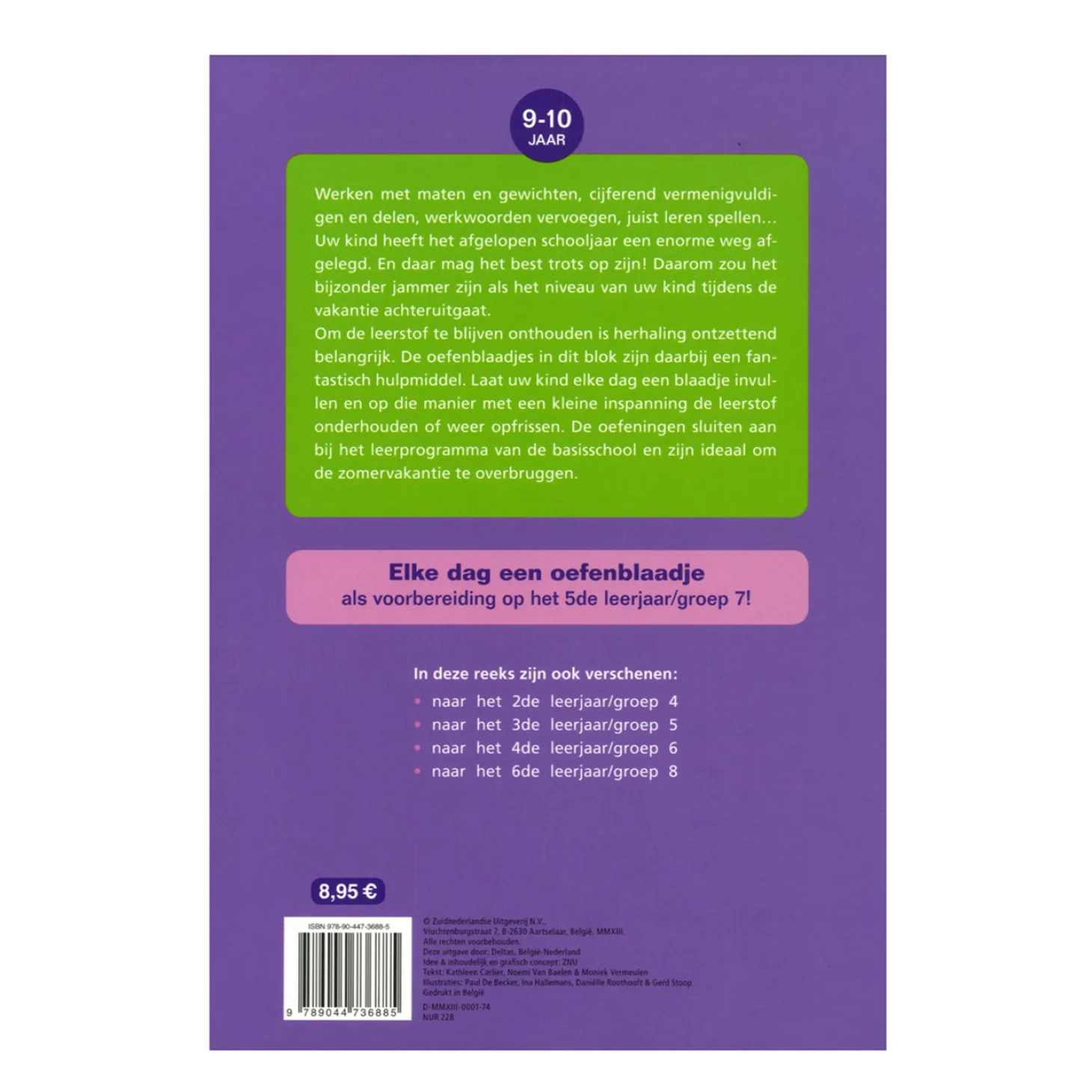 Vakantie oefenblaadjes herhalingsoefeningen taal en rekenen