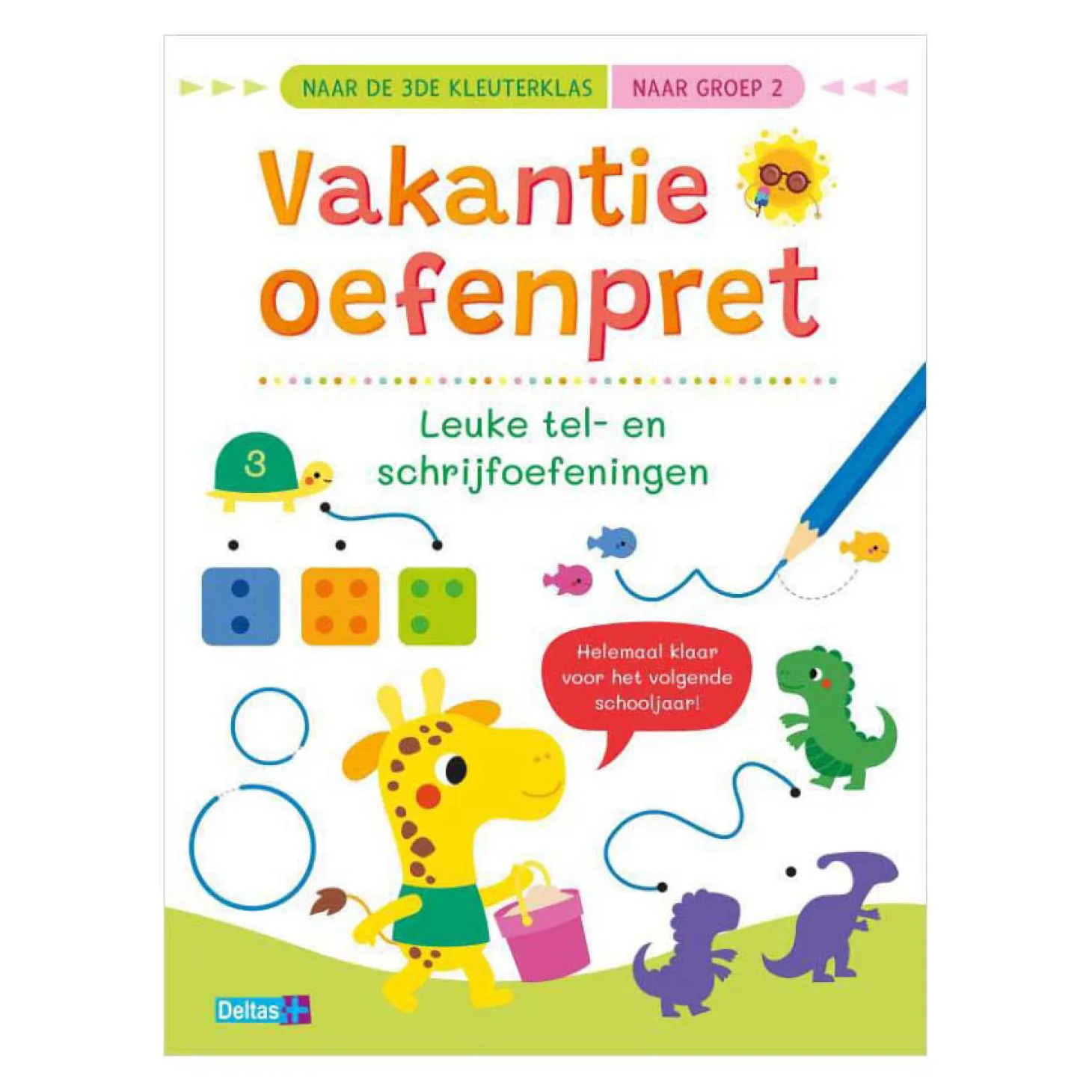 Vakantie Oefenpret Leuke Tel- en Schrijfoefeningen - Naar Groep 2