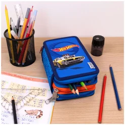 3-Vaks Gevulde Etui Hot Wheels