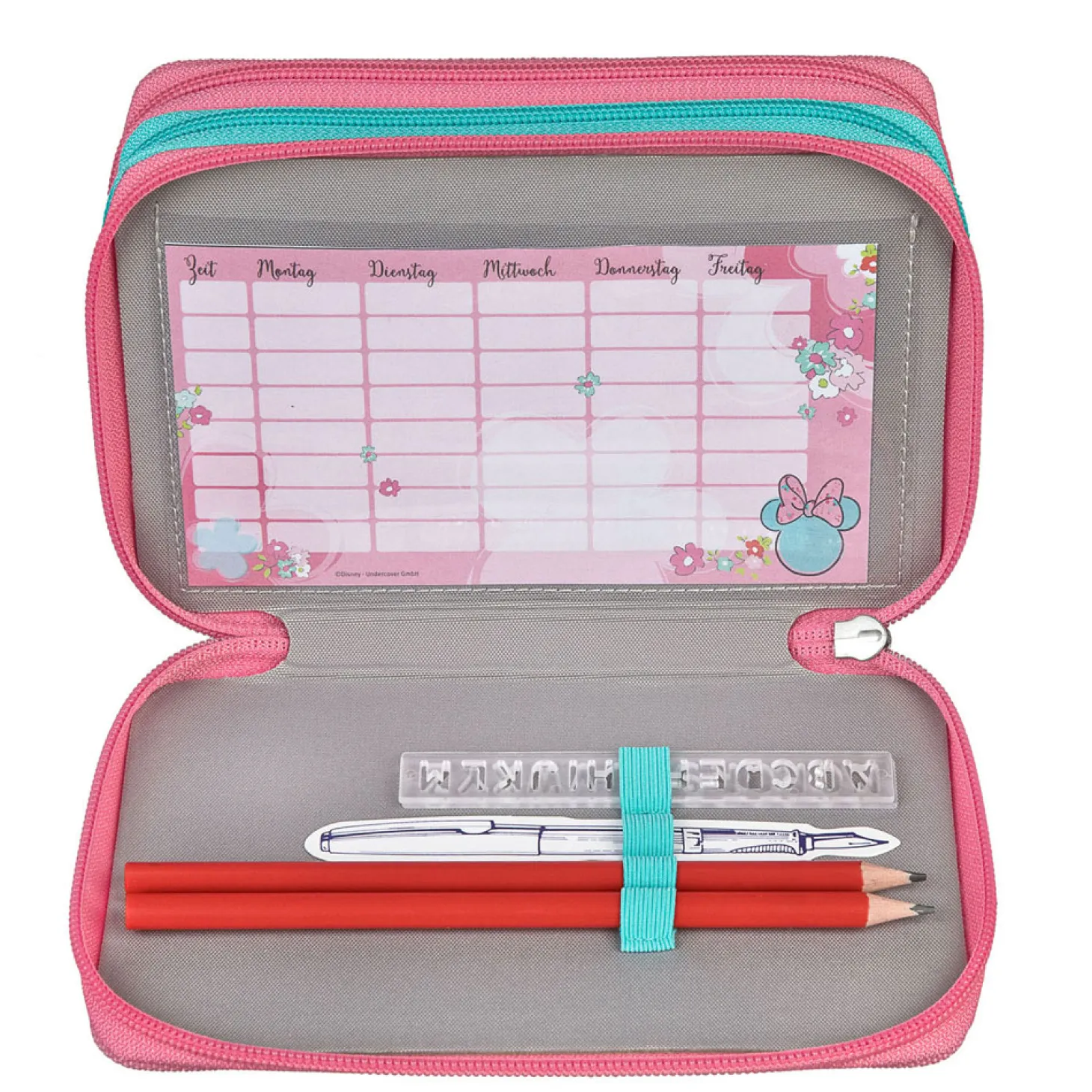 3-Vaks Gevulde Etui Minnie Mouse