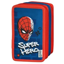 3-Vaks Gevulde Etui Spiderman