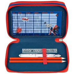 3-Vaks Gevulde Etui Spiderman