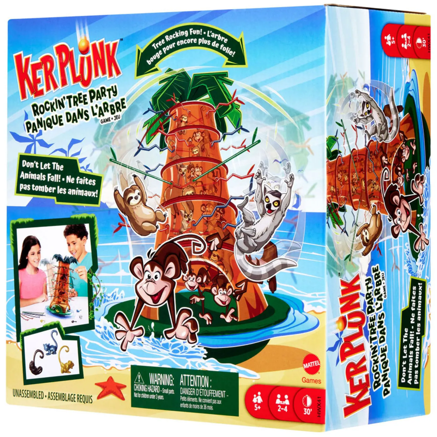 Vallende Aapjes Schommelend Boomfeest Kinderspel