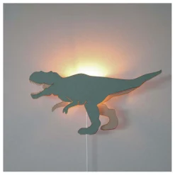 Van Tjalle en Jasper - Dino Wandlamp T-rex - Hout