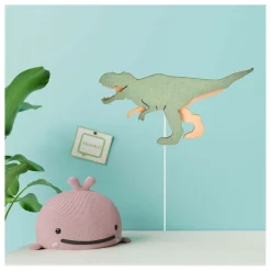 Van Tjalle en Jasper - Dino Wandlamp T-rex - Hout