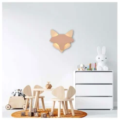 Van Tjalle en Jasper - Vos Wandlamp - Hout