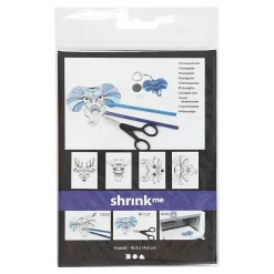 Vellen Krimpfolie met Motieven Wilde Dieren, 4st.