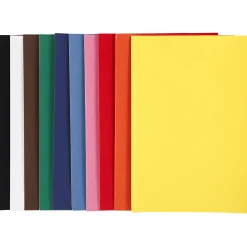 Velour Papier Kleur A4, 10 Vellen