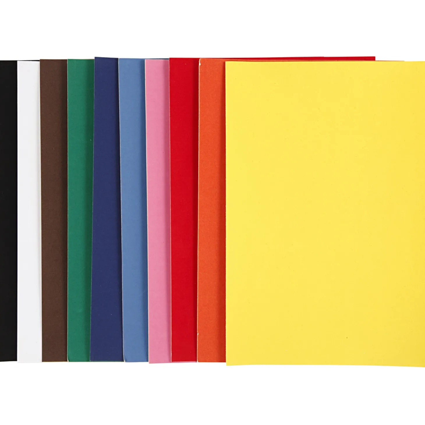 Velour Papier Kleur A4, 10 Vellen
