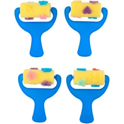 Verfroller met patronen, 4st.