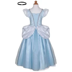 Verkleedjurk Assepoester Blauw - 7-8 Jaar