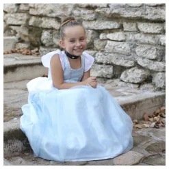 Verkleedjurk Assepoester Blauw - 7-8 Jaar