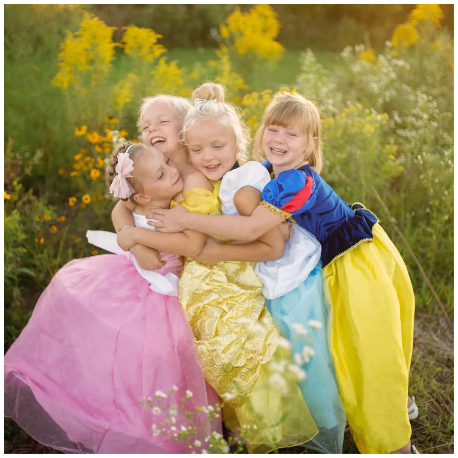 Verkleedjurk Belle Goud - 3-4 Jaar