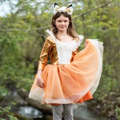 Verkleedjurk en Haarstuk Vos, 3-4 jaar