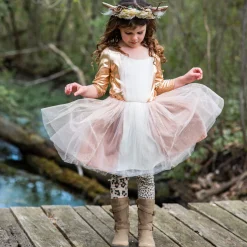 Verkleedjurk en Haarstuk Hert, 5-6 jaar