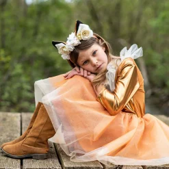 Verkleedjurk en Haarstuk Vos, 5-6 jaar