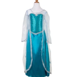 Verkleedjurk IJskoningin met Cape, 5-6 jaar