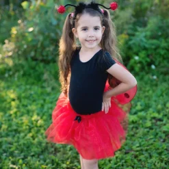 Verkleedset Lieveheersbeestje Glitter, 4-6 jaar