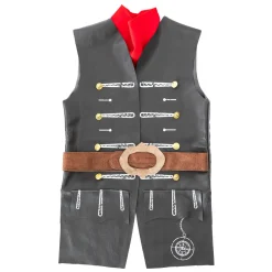Verkleedset Piratenvest en Riem, 7-8 jaar