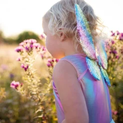 Verkleedset Regenboog Pailletten, 4-6 jaar