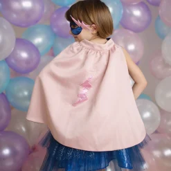 Verkleedset Super-Duper Heldin Roze/Marineblauw, 7-8 jaar