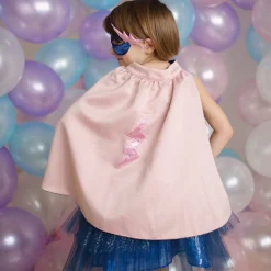 Verkleedset Super-Duper Heldin Roze/Marineblauw, 4-6 jaar