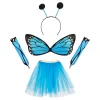 Verkleedset Vlinder Blauw