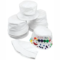 Versier je eigen Canvas Vissershoed, Set van 10