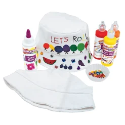 Versier je eigen Canvas Vissershoed, Set van 10