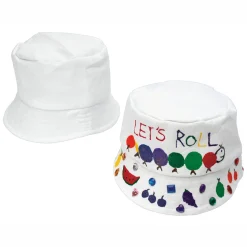 Versier je eigen Canvas Vissershoed, Set van 10