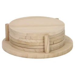 Versier je eigen Houten Onderzetters, 6st.