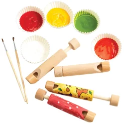 Versier je eigen Houten Schuiffluitje, 12st