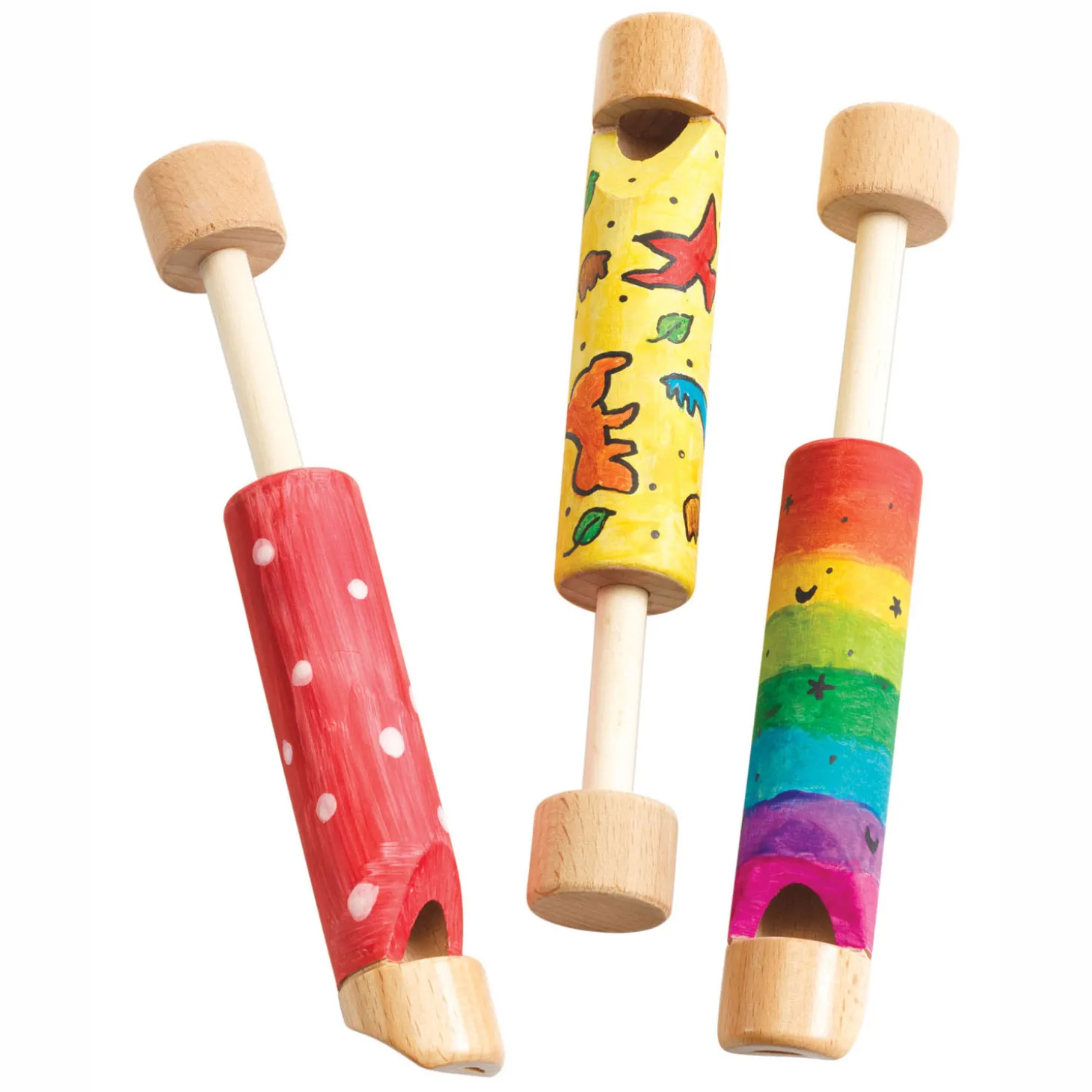 Versier je eigen Houten Schuiffluitje, 12st