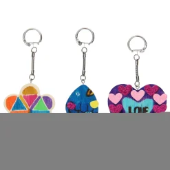 Versier je Houten Sleutelhanger, 3st.