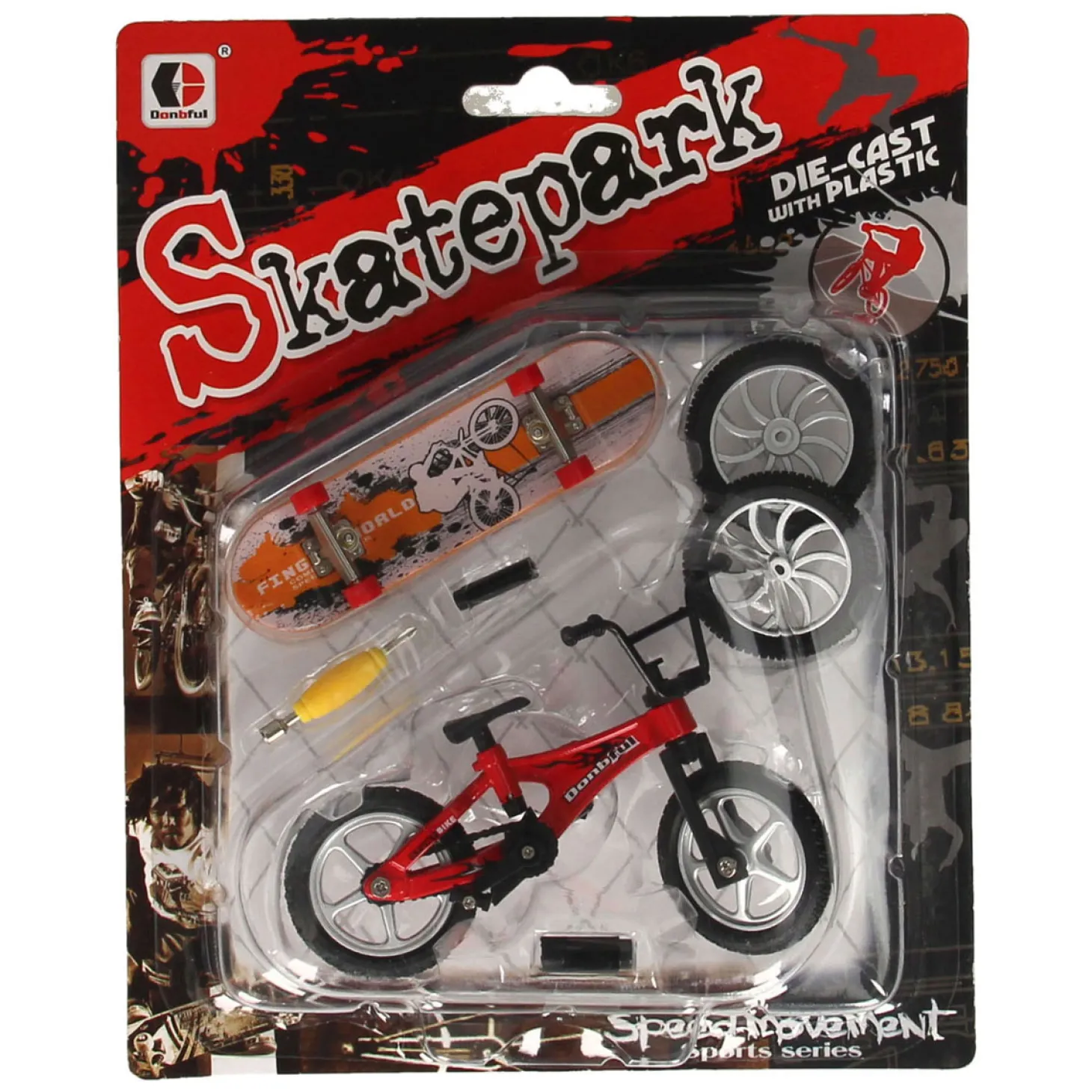 Vinger Stuntfiets met Accessoires
