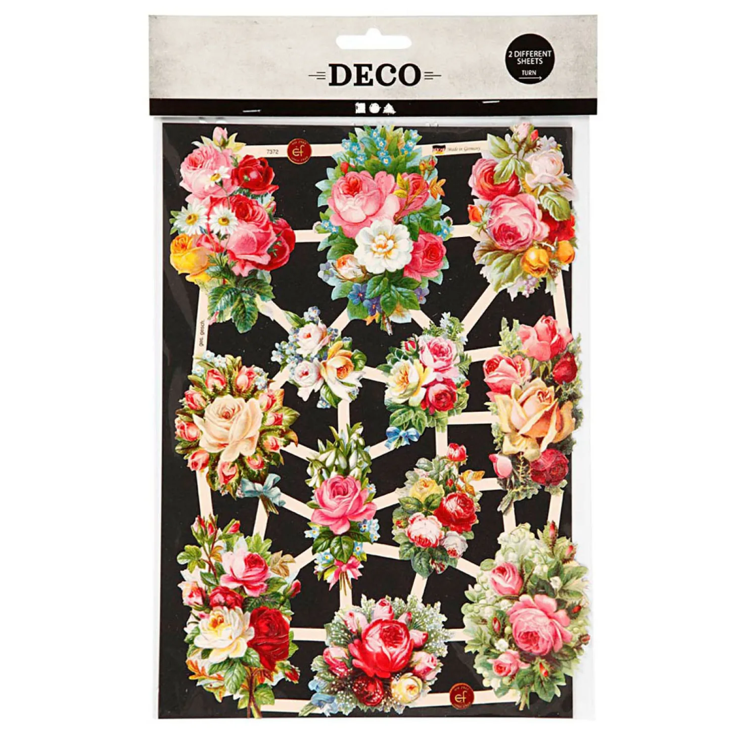 Vintage Plaatjes Lentebloemen, 2 Vellen