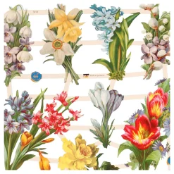Vintage Plaatjes Lentebloemen, 2 Vellen