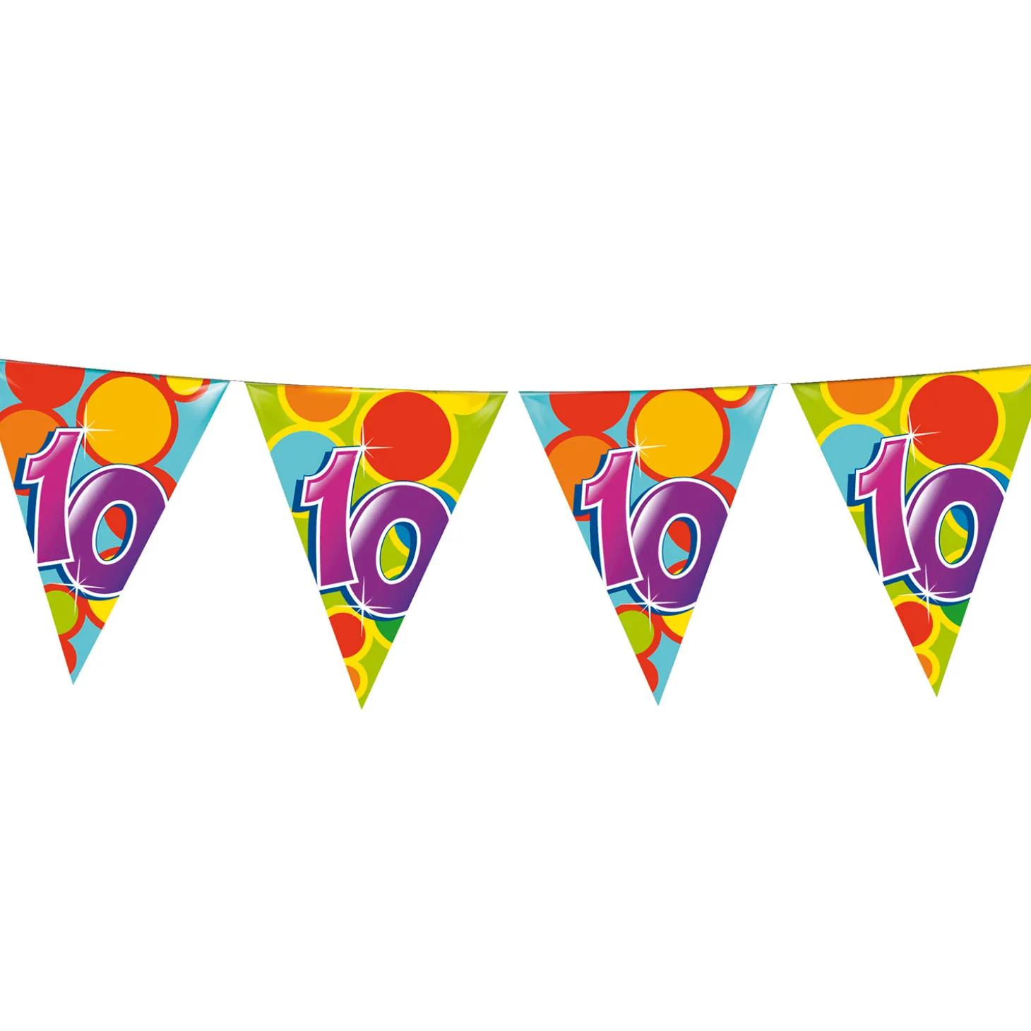 Vlaggenlijn 10 Jaar, 10mtr.