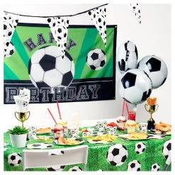 Vlaggenlijn Voetbal Puntvlaggen, 6mtr.