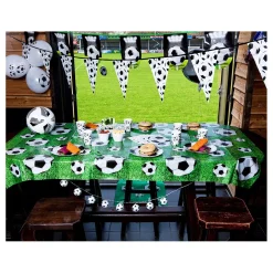 Vlaggenlijn Voetbal Puntvlaggen, 6mtr.