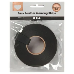 Vlechtstroken Zwart, 9,5m