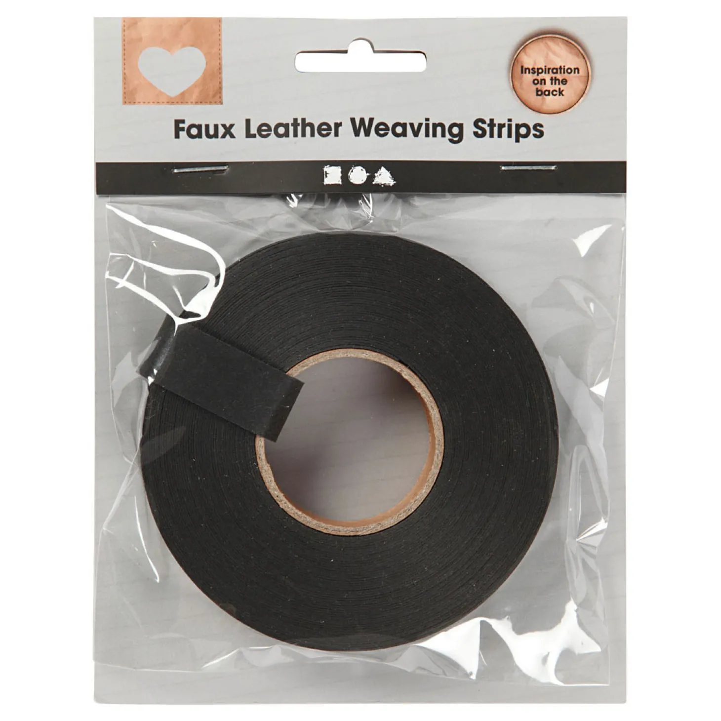 Vlechtstroken Zwart, 9,5m