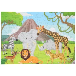 Vloerpuzzel Wilde Dieren, 100st.