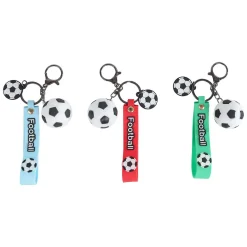 Voetbal Sleutelhanger met Koord en Clip