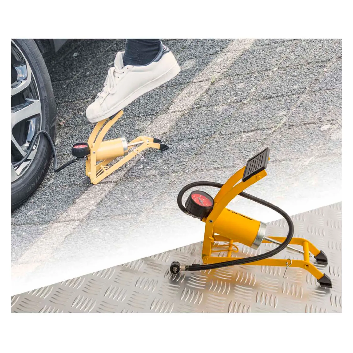 Voetpomp met Manometer