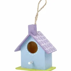 Vogelhuis Hout 7cm, 6st.