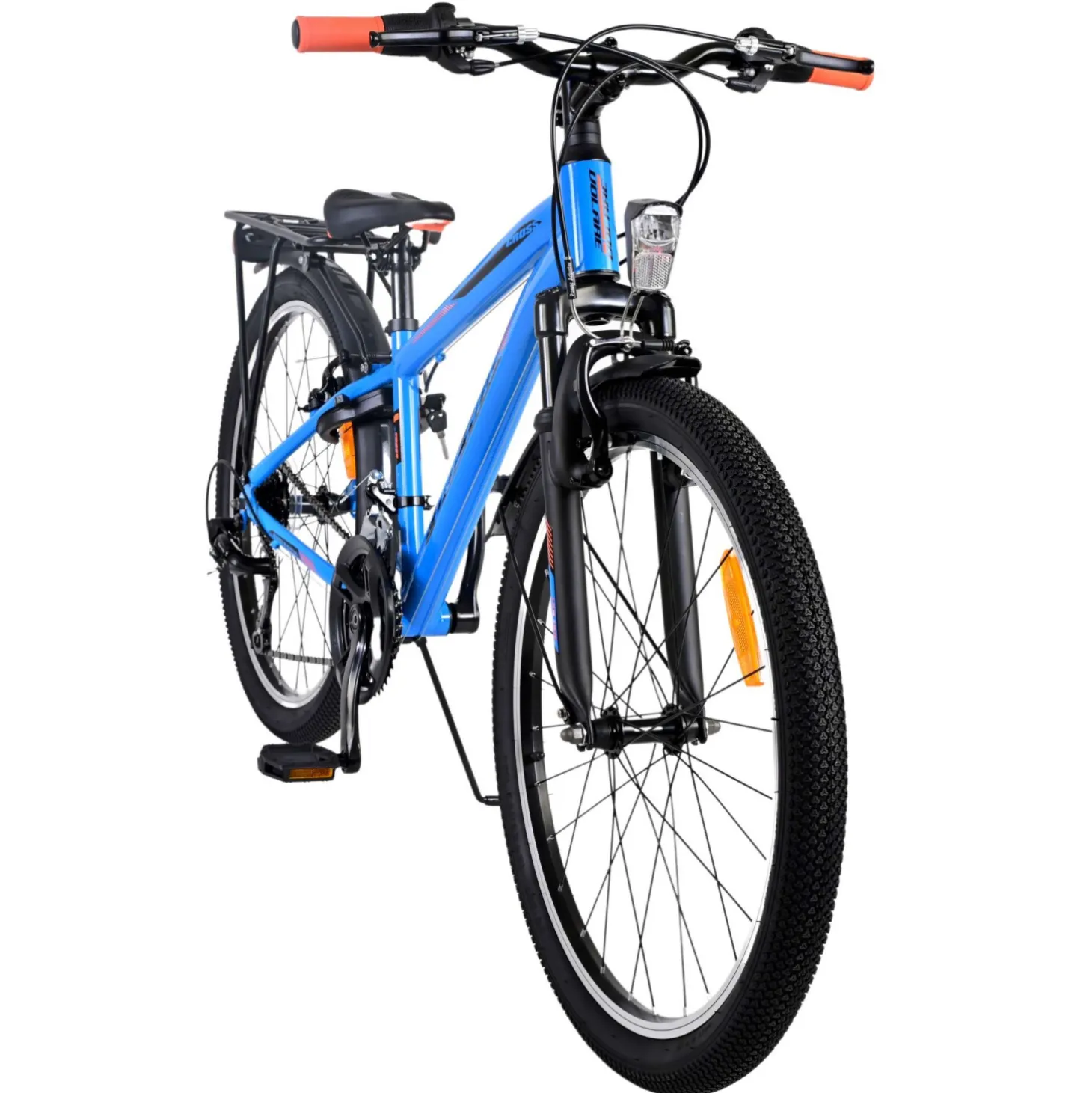 Volare Cross Fiets - 24" - Blauw - 18 versnellingen - Twee h