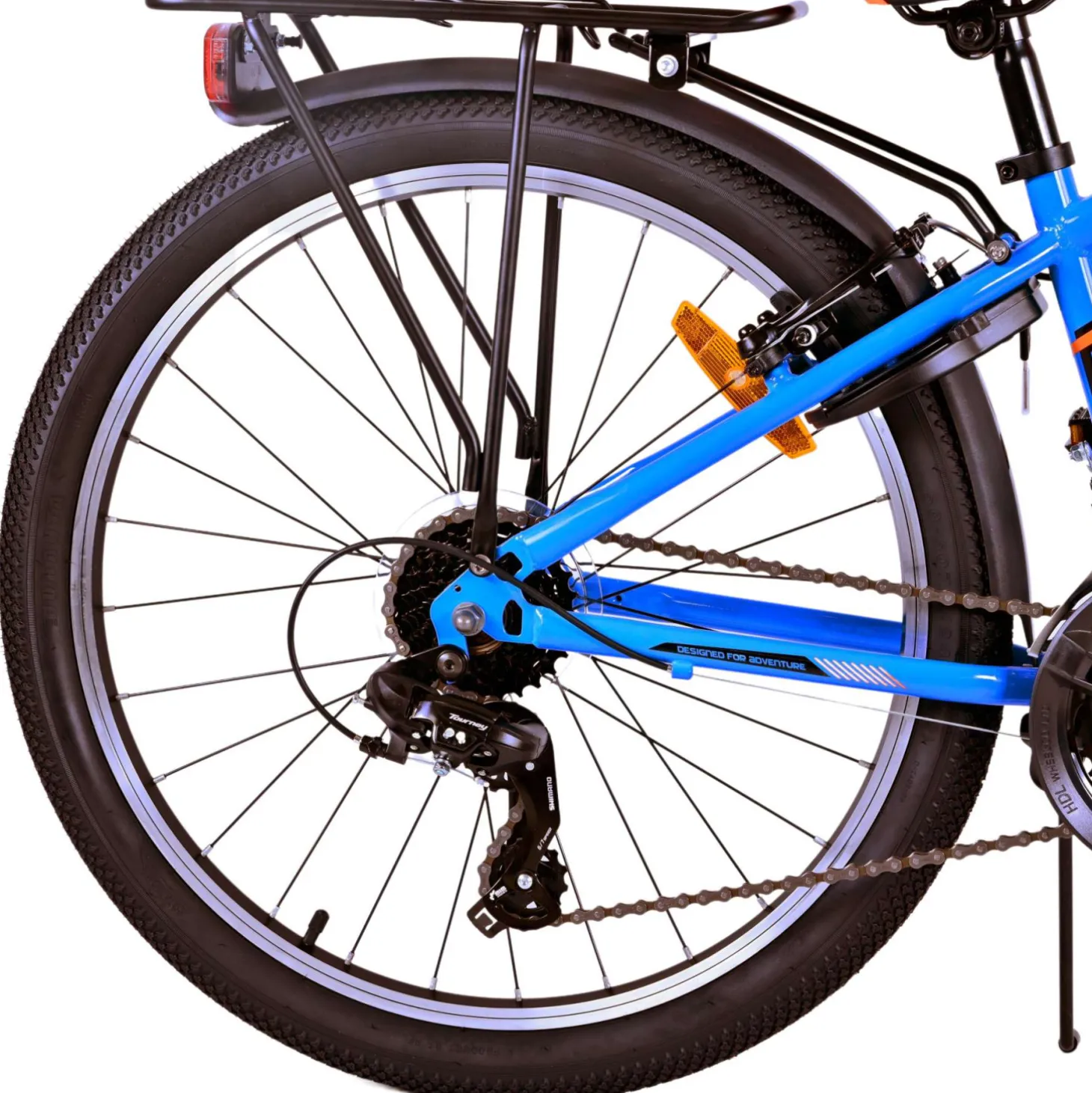 Volare Cross Fiets - 24" - Blauw - 18 versnellingen - Twee h