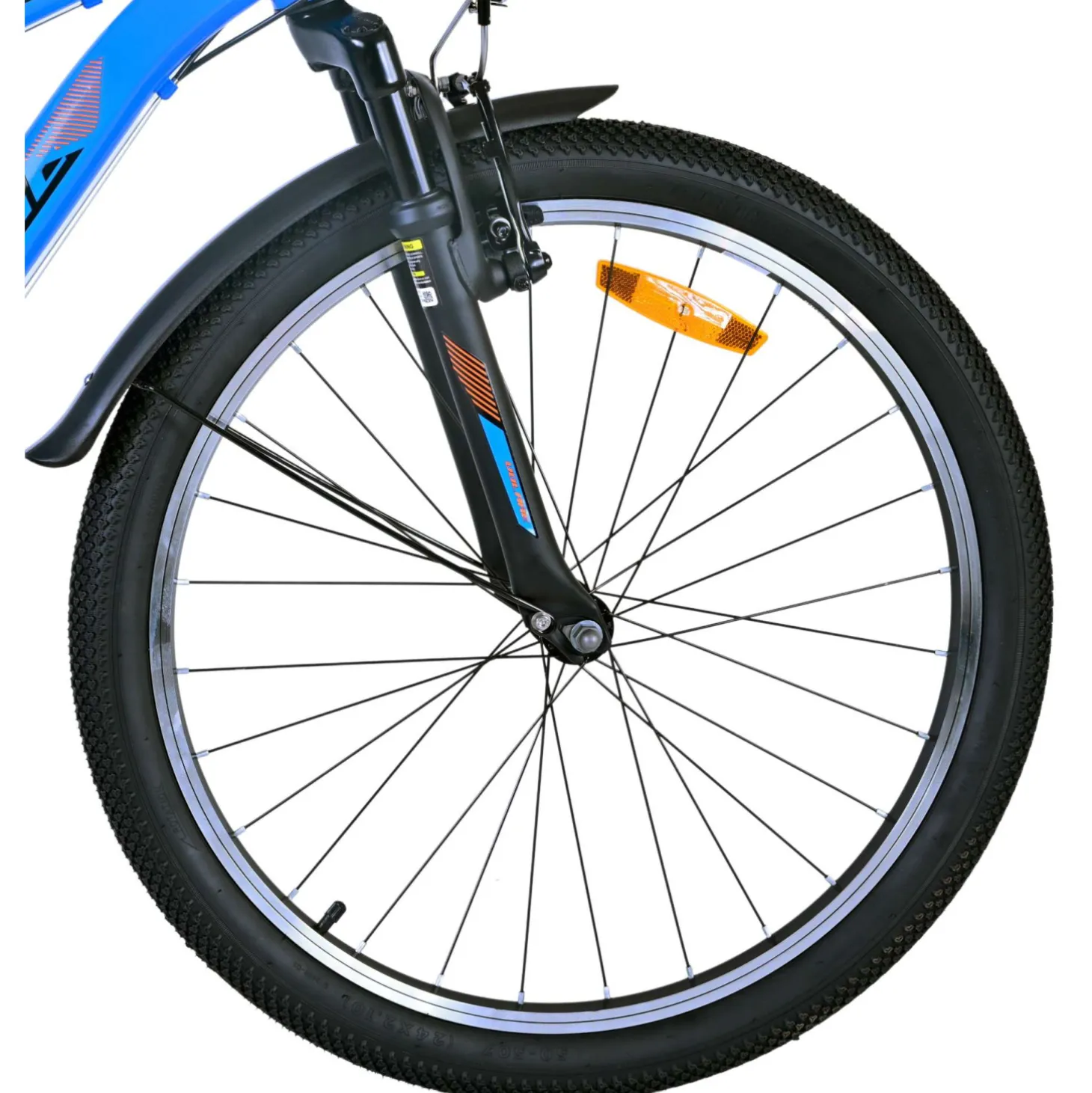 Volare Cross Fiets - 24" - Blauw - 18 versnellingen - Twee h